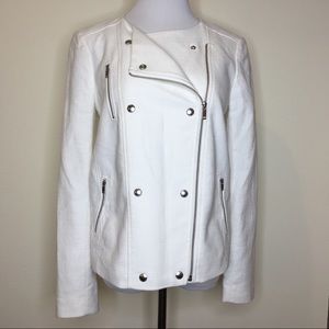 Banana Republic Tweed Moto Jacket